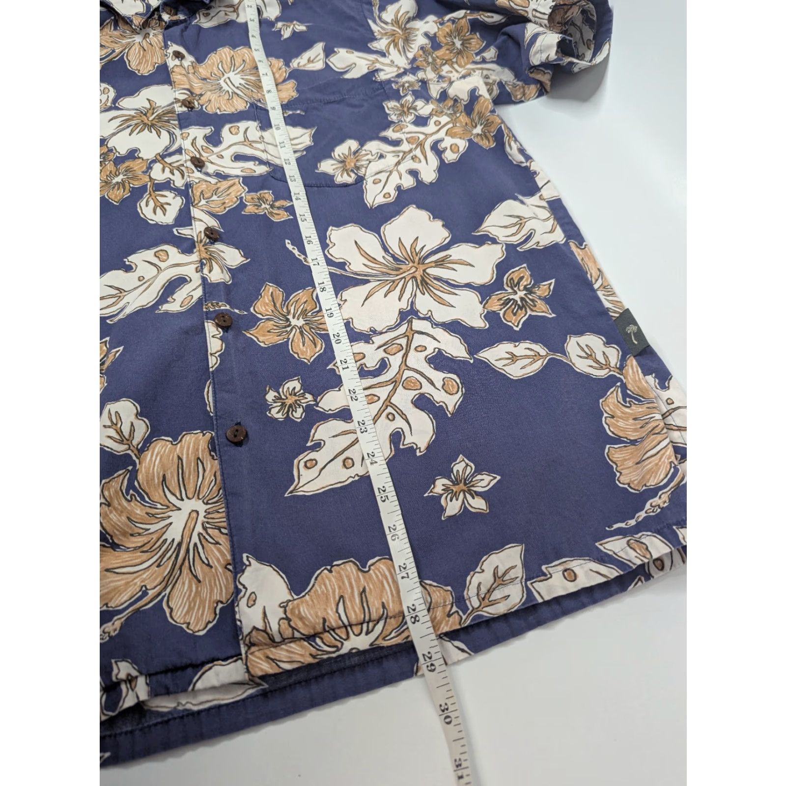 Vivobarefoot VTG Go Barefoot Shirt Men M Blue Hibiscus Floral Hawaiian Aloha Size US M / EU 48-50 / 2 - 4 Thumbnail