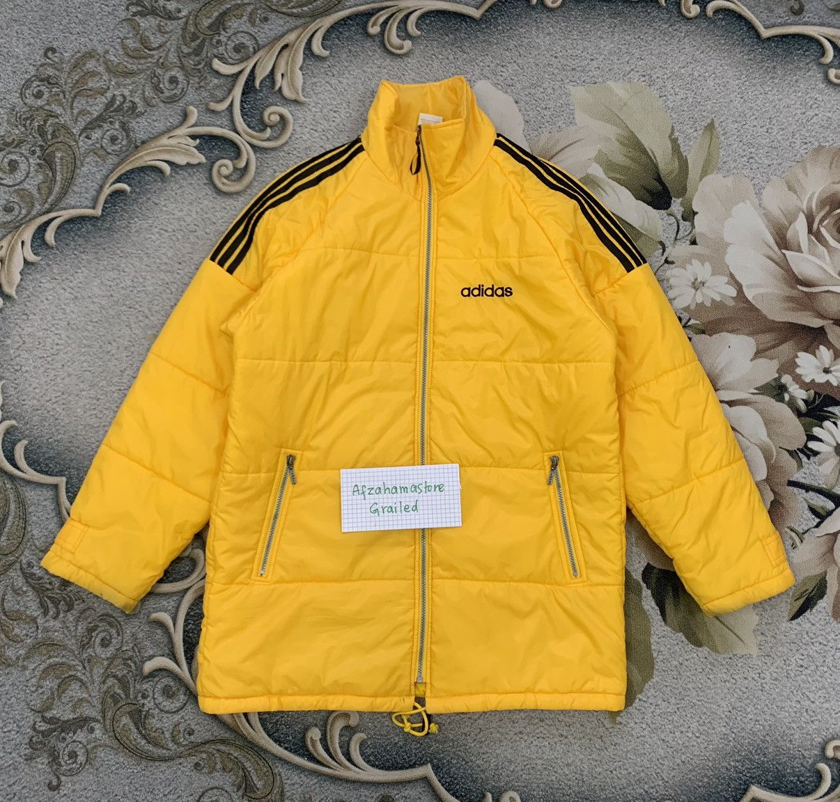 Adidas × Vintage Vtg Adidas Puffer Jacket Size US L / EU 52-54 / 3 - 1 Thumbnail