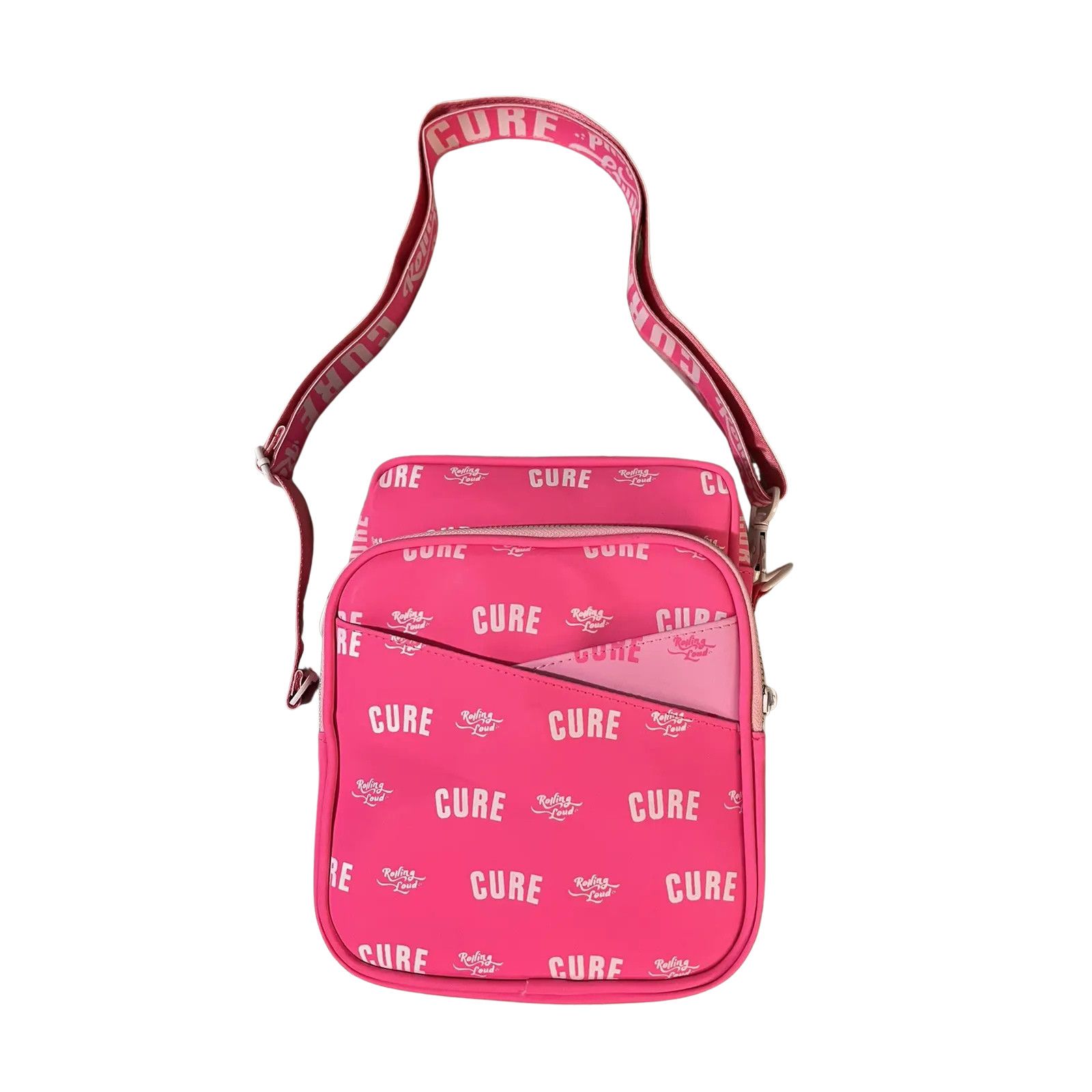 Other CURE x Rolling Loud Hot Pink 3M Reflective Messenger Bag NIB Size ONE SIZE - 3 Thumbnail