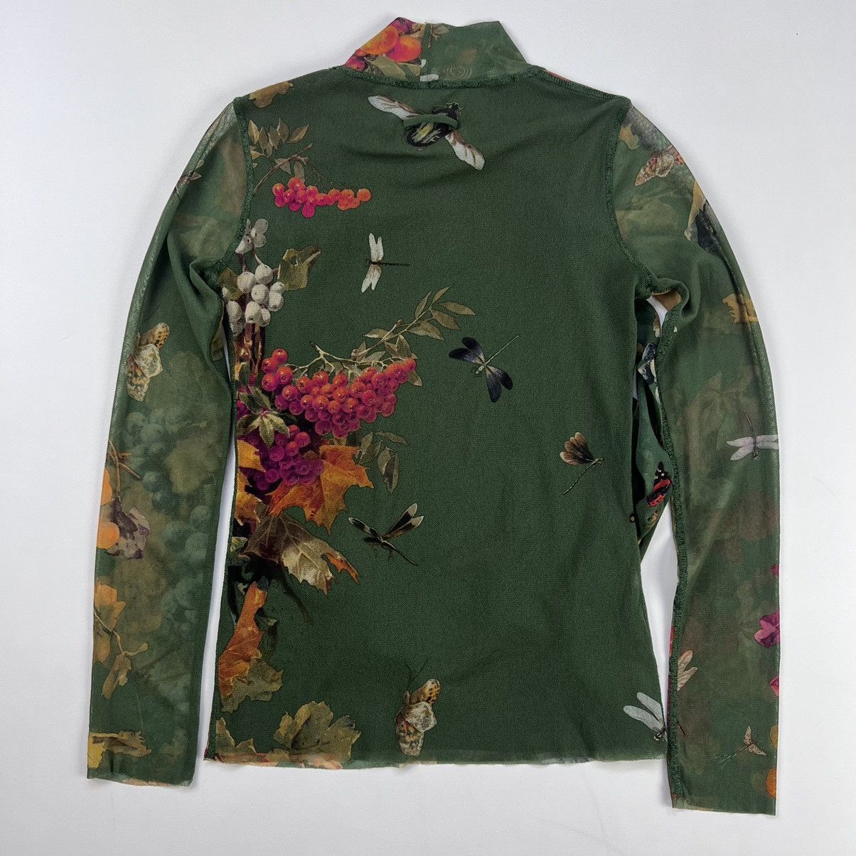 Jean Paul Gaultier Jean Paul Gautier soleil fruit print mesh longsleeve Size S / US 4 / IT 40 - 7 Thumbnail