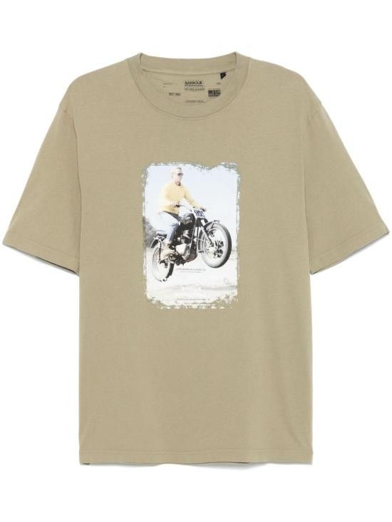 Barbour BARBOUR Men T-Shirts MTS1435 OL11 Green Size US M / EU 48-50 / 2 - 1 Thumbnail