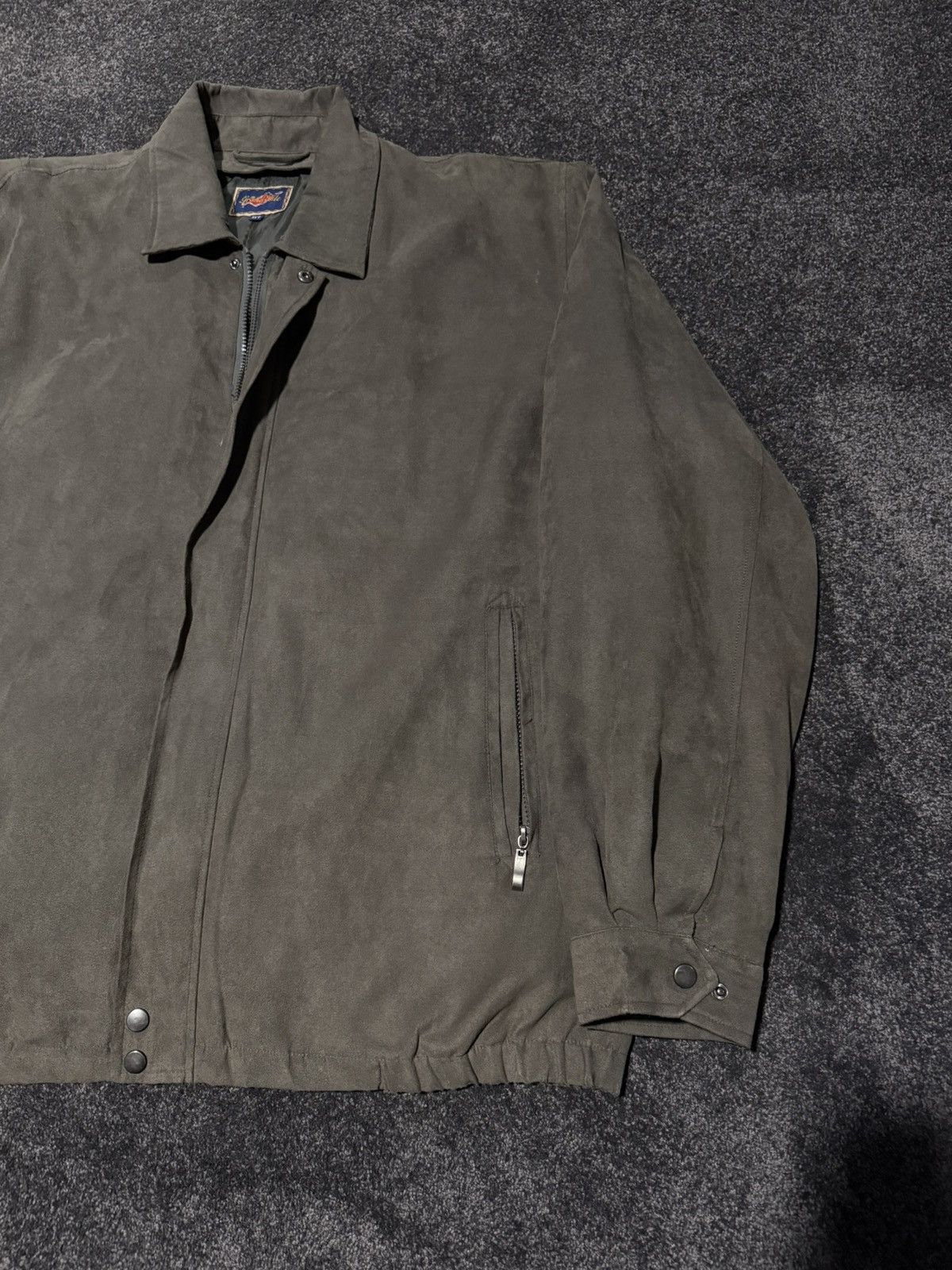 Vintage Dark Wash Vintage Suede Zip Up Jacket Size US XL / EU 56 / 4 - 3 Thumbnail