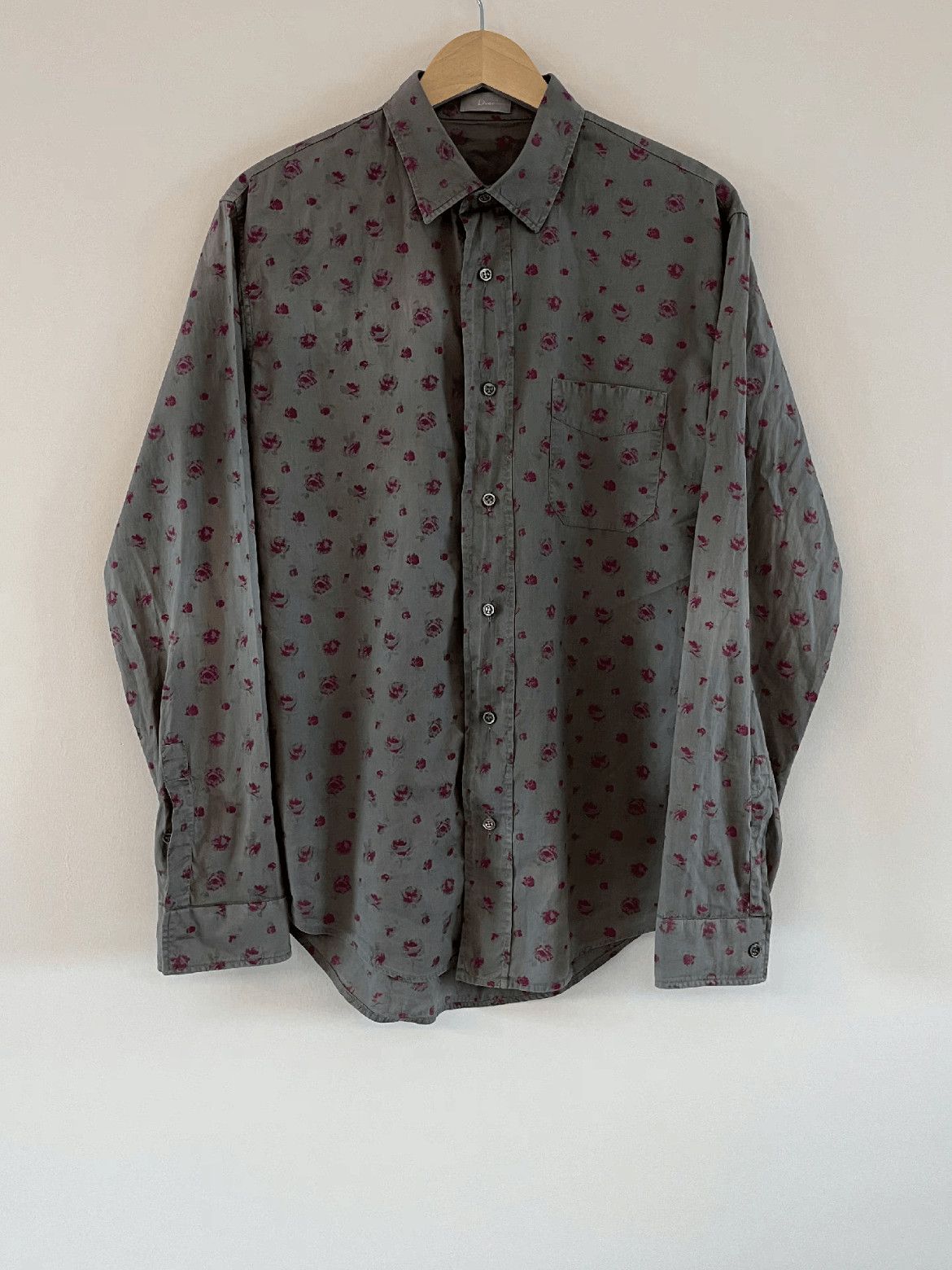 Dior Dior Sz 39 Dior Homme 05SS Runway Flower Print Shirt-2506 Size US M / EU 48-50 / 2 - 1 Thumbnail