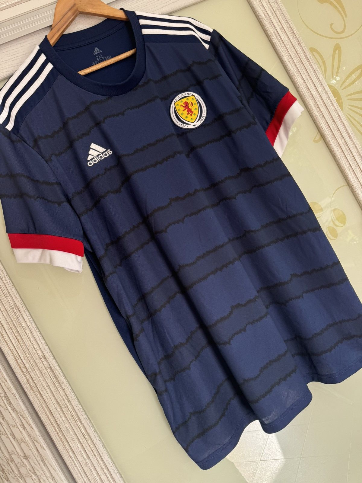 Adidas Scotland 2019-2020 Home Soccer Jersey Football Kit Shirt Size US XXL / EU 58 / 5 - 4 Thumbnail