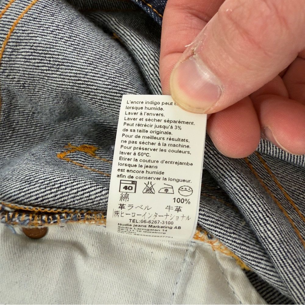 Nudie Jeans Nudie Men's Size 30x28 NJ2000 Average Joe Dry Heavy 100% Co Size US 30 / EU 46 - 8 Thumbnail