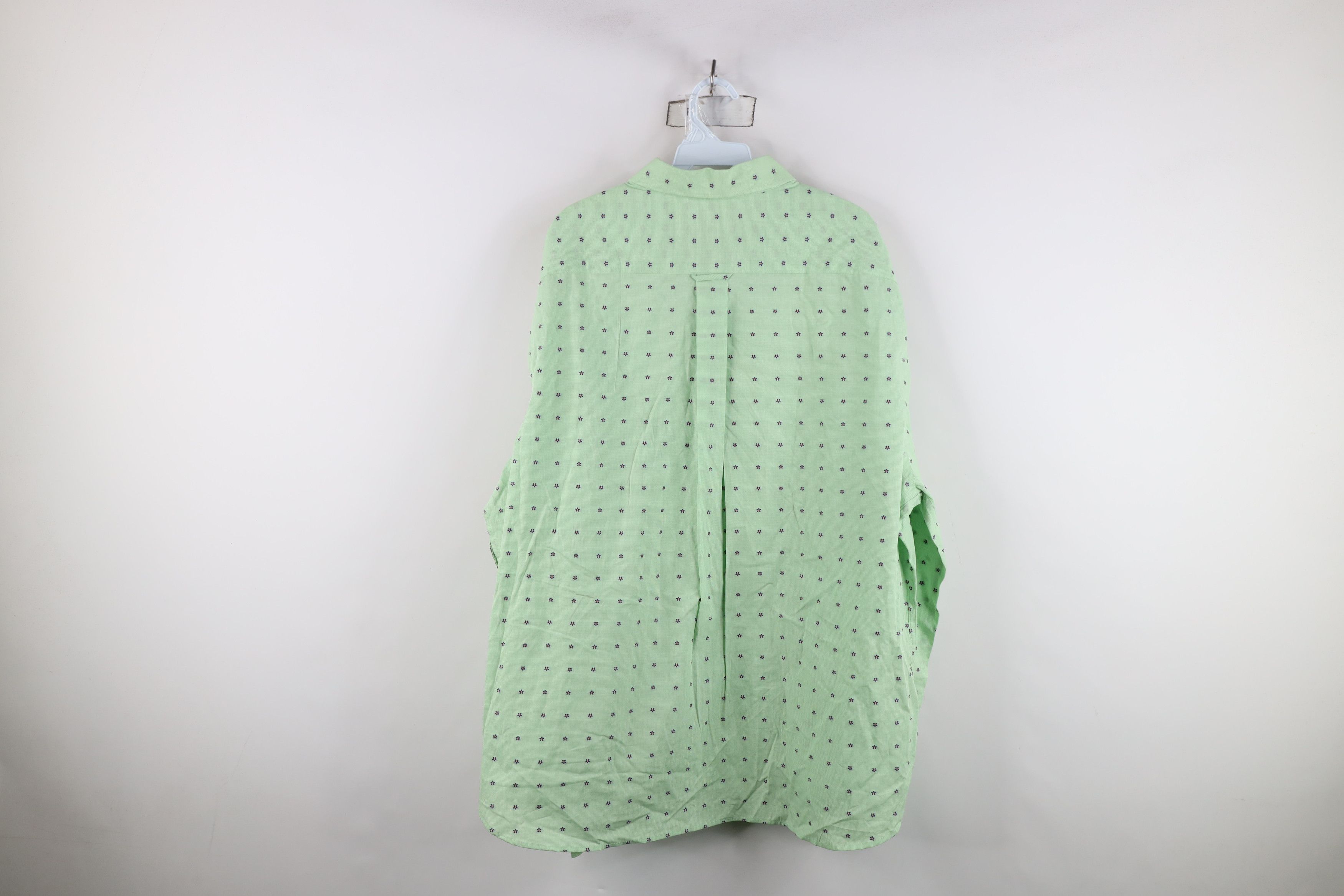 Jos. A. Bank New Jos A Bank Flower Stretch Collared Button Shirt Green Size US XXL / EU 58 / 5 - 10 Thumbnail