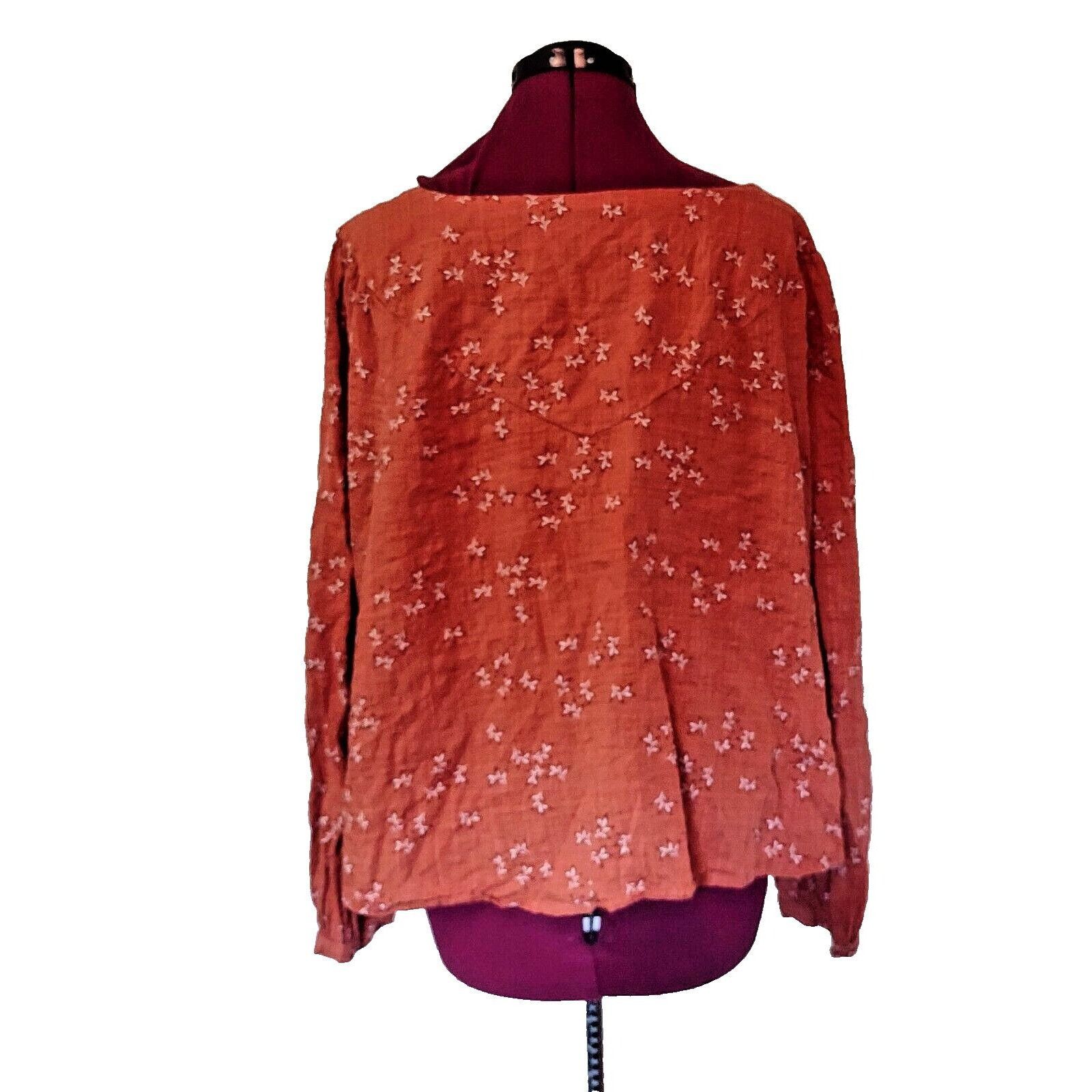 Other a.n.a. Blouse Top Multicolor Size 2X Woman Size XXL / US 16-18 / IT 52-54 - 2 Thumbnail
