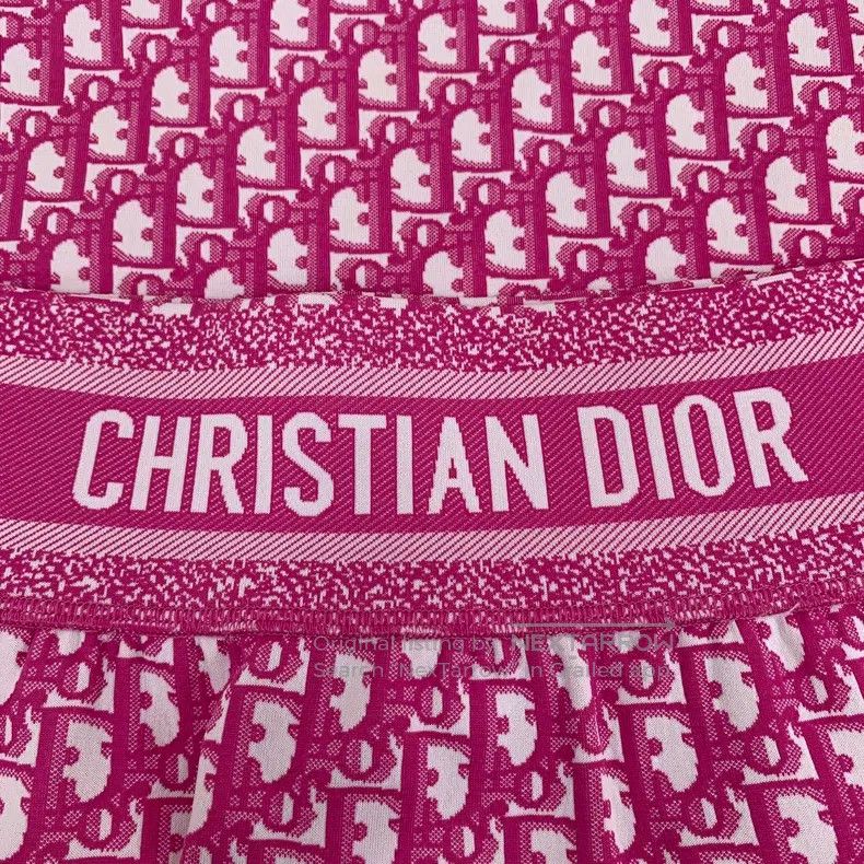 Dior Dior Pink logo jacquard full-print knitted skirt short ski Size 25" / US 0 / IT 36 - 5 Thumbnail