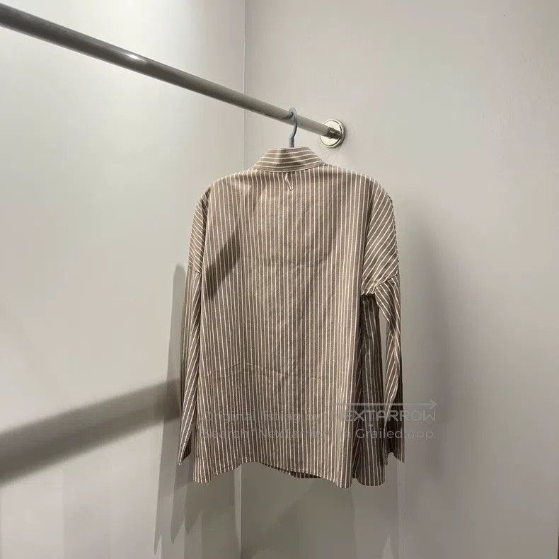 Hermes Hermes Striped buttoned collar long-sleeve shirt Size XS / US 0-2 / IT 36-38 - 2 Thumbnail