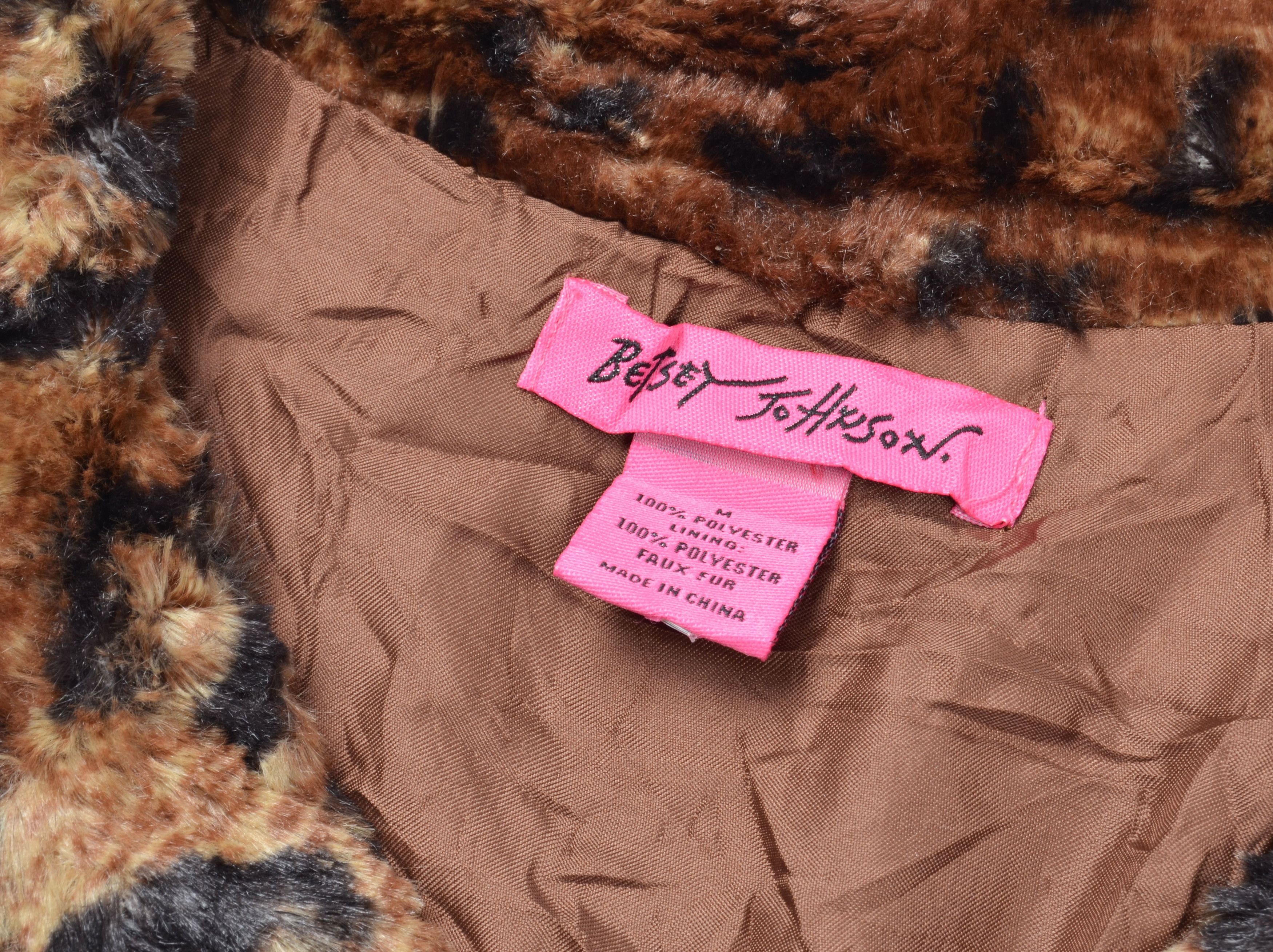 Betsey Johnson Betsey Johnson Y2K Glam Leopard Faux Fur Vest Size M / US 6-8 / IT 42-44 - 8 Thumbnail