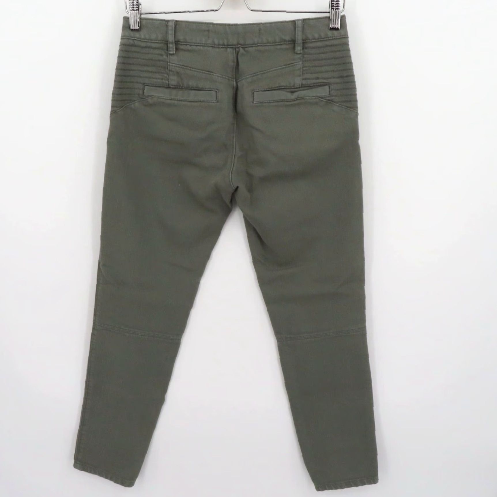 Vintage Daughters of the Liberation Womens Jeans 27 Moto Skinny Straight Green Pants recyc Green Denim 5-Pocket Regular Vintage No Binding Size 27" / US 4 / IT 40 - 4 Thumbnail