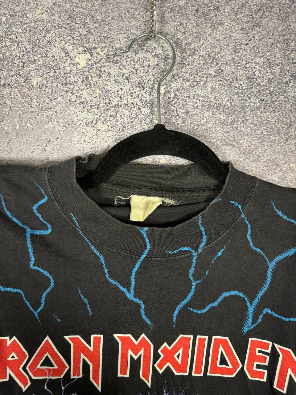 Band Tees × Iron Maiden × Vintage Vintage 1993 Iron Maiden A Real Live Tour AOP Print Tee Size US XL / EU 56 / 4 - 15 Thumbnail