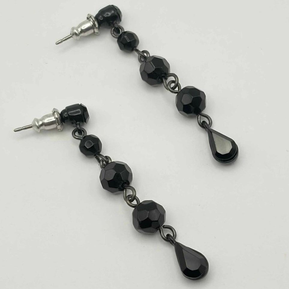Other Black Gothic Beaded Earrings Size ONE SIZE - 3 Thumbnail