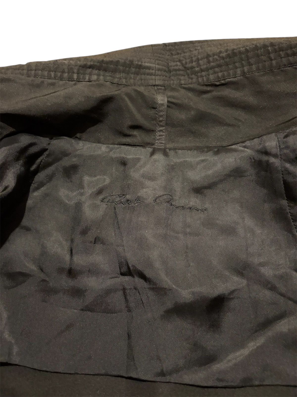 Rick Owens Rick Owens Neck Asymmetrical Zipper Jacket Size US XS / EU 42 / 0 - 5 Thumbnail