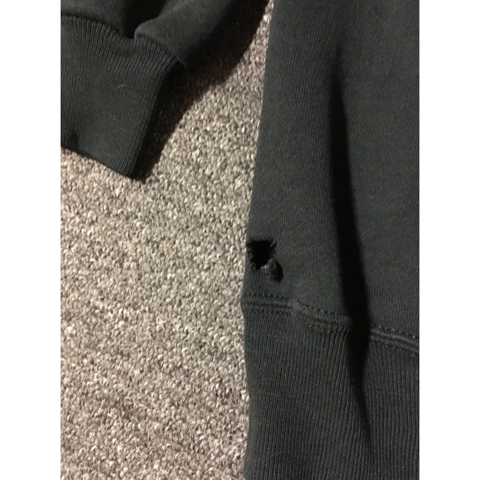 Russell Athletic VINTAGE Russell Athletic Hoodie XXL Black Distressed Faded Sweatshirt USA Track Grunge 90s 80s Men Size US XXL / EU 58 / 5 - 5 Thumbnail