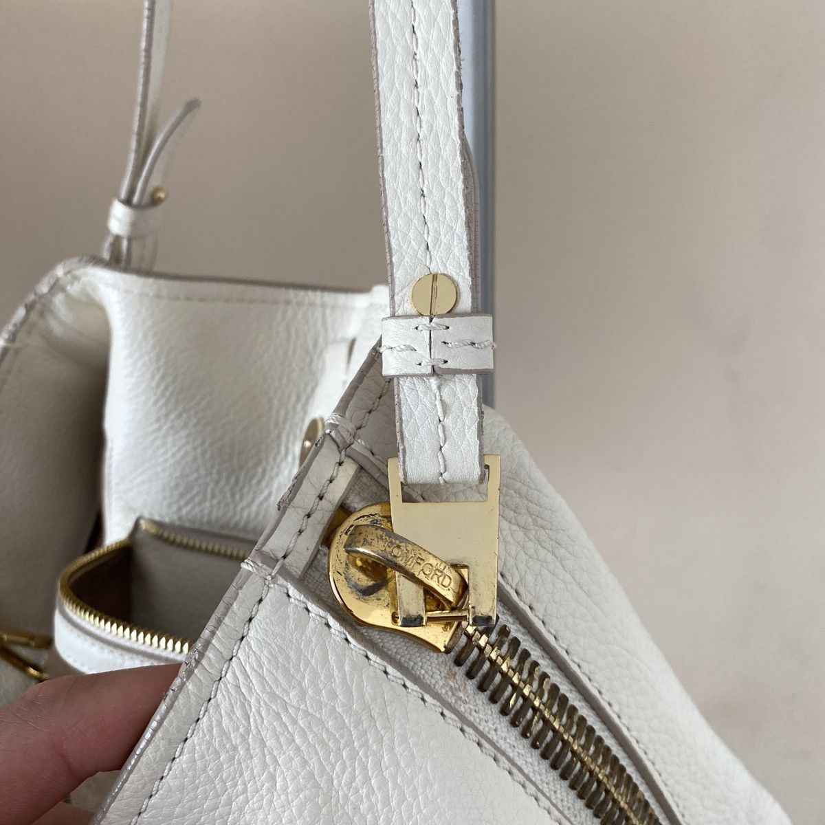 Tom Ford Zip Leather Bag Tom Ford Size ONE SIZE - 22 Thumbnail