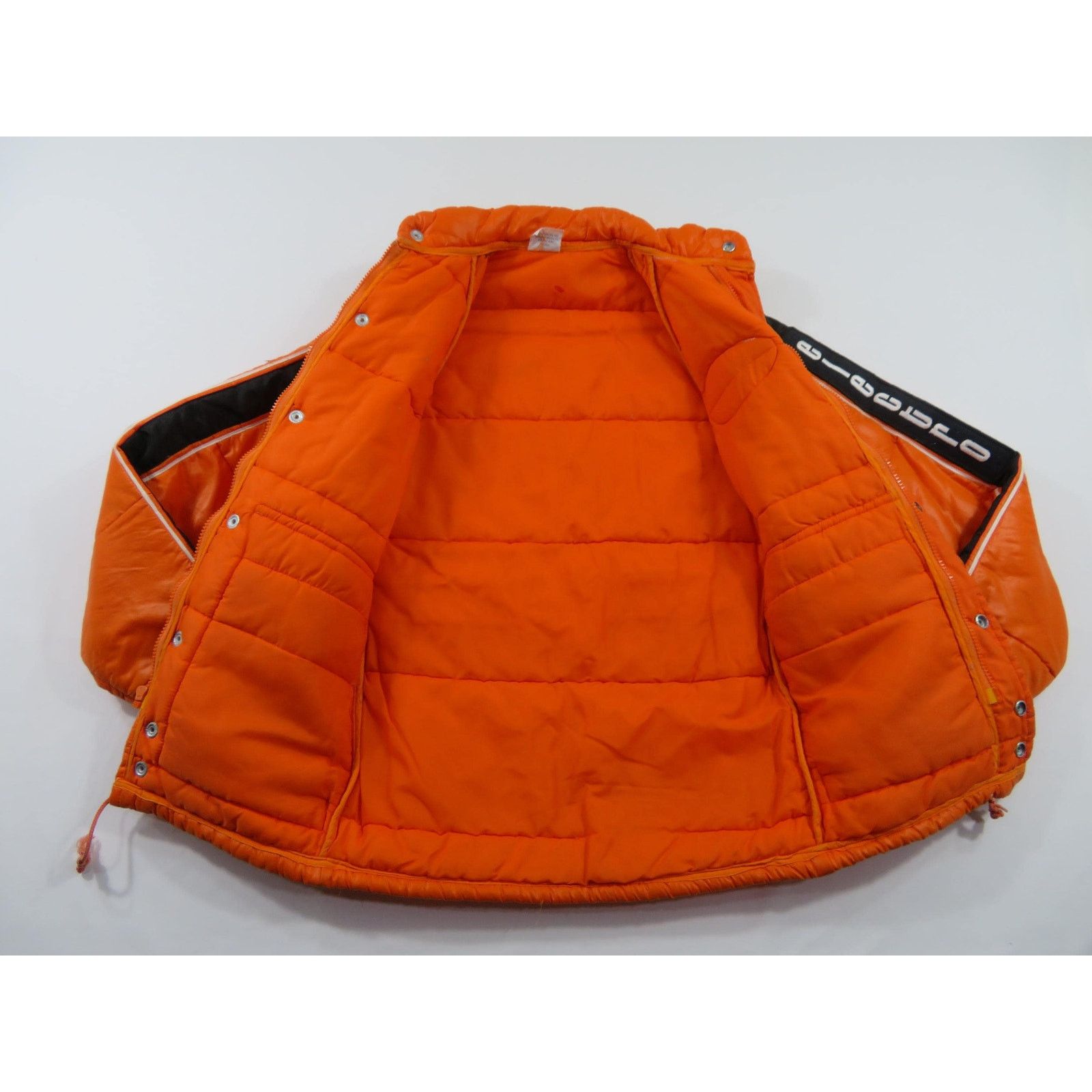Other 1970s Electro Helmets Quilted Racing Orange Jacket Sz 2XS Size US XS / EU 42 / 0 - 3 Thumbnail
