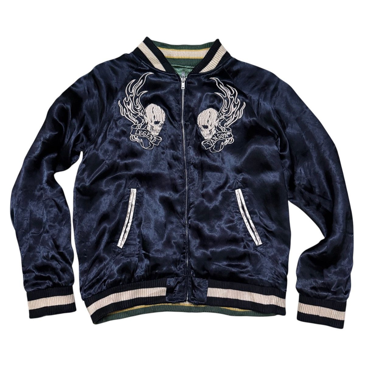 Vanson Leathers Vanson Leathers Big Logo Reversible Sukajan Jacket Size US M / EU 48-50 / 2 - 2 Thumbnail