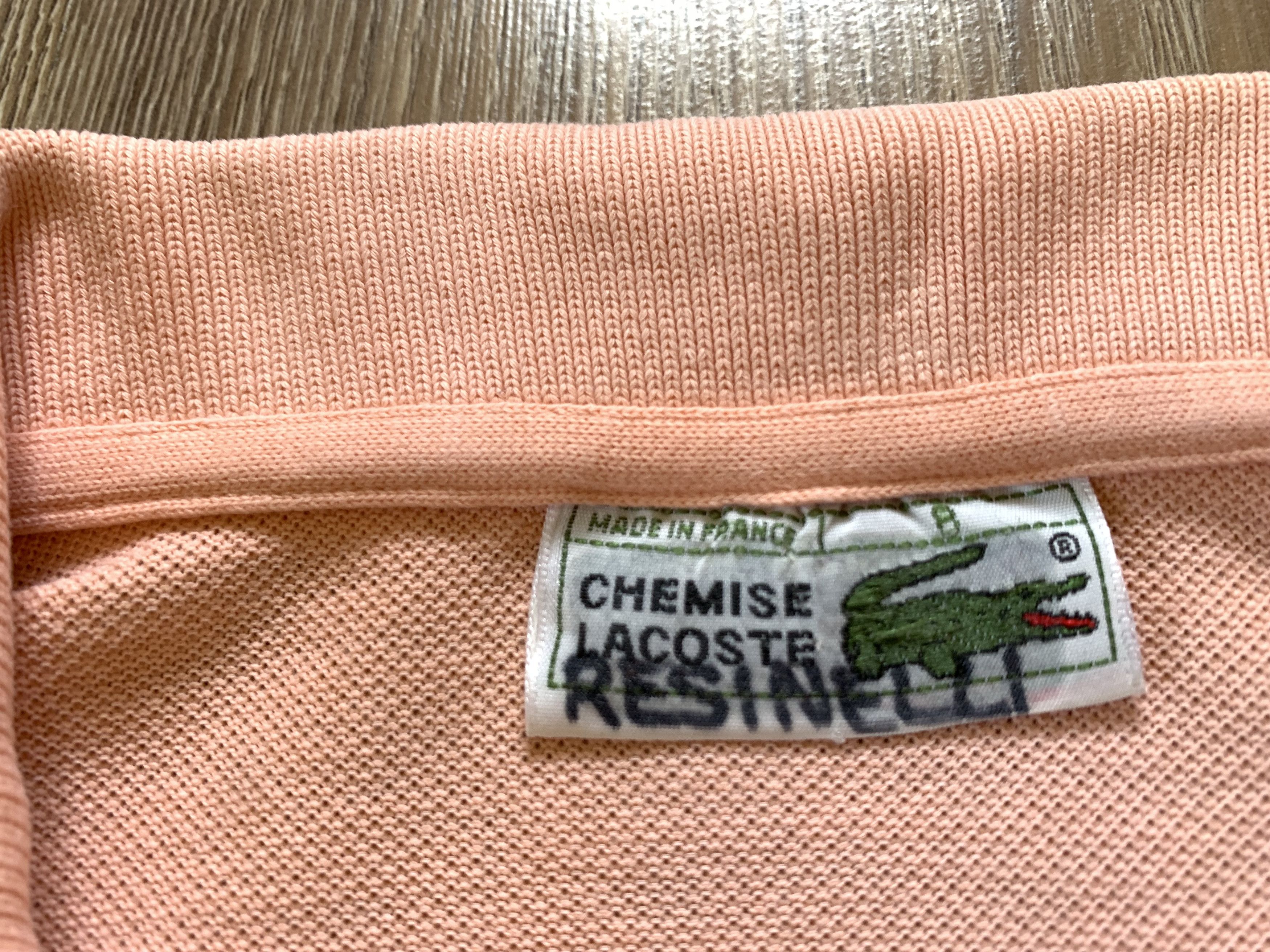 Lacoste × Vintage Vintage Chremise Lacoste Pink Polo T Shirt Size US L / EU 52-54 / 3 - 6 Thumbnail