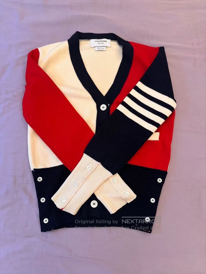 Thom Browne Thom Browne V-Neck Knit Sweater Size XS / US 0-2 / IT 36-38 - 1 Thumbnail