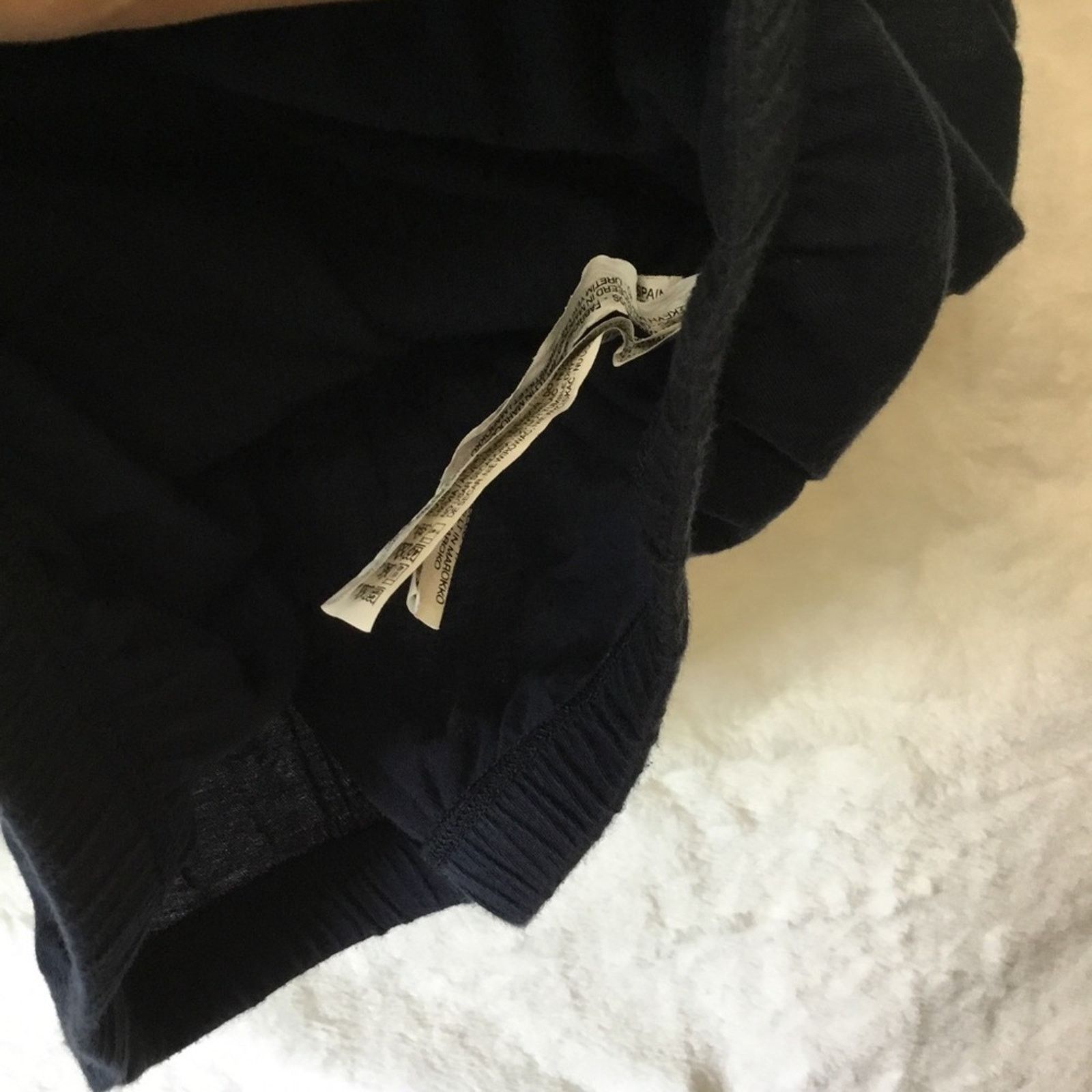Zara Zara Navy Blue Shoulder Crop Top Size S / US 4 / IT 40 - 4 Thumbnail
