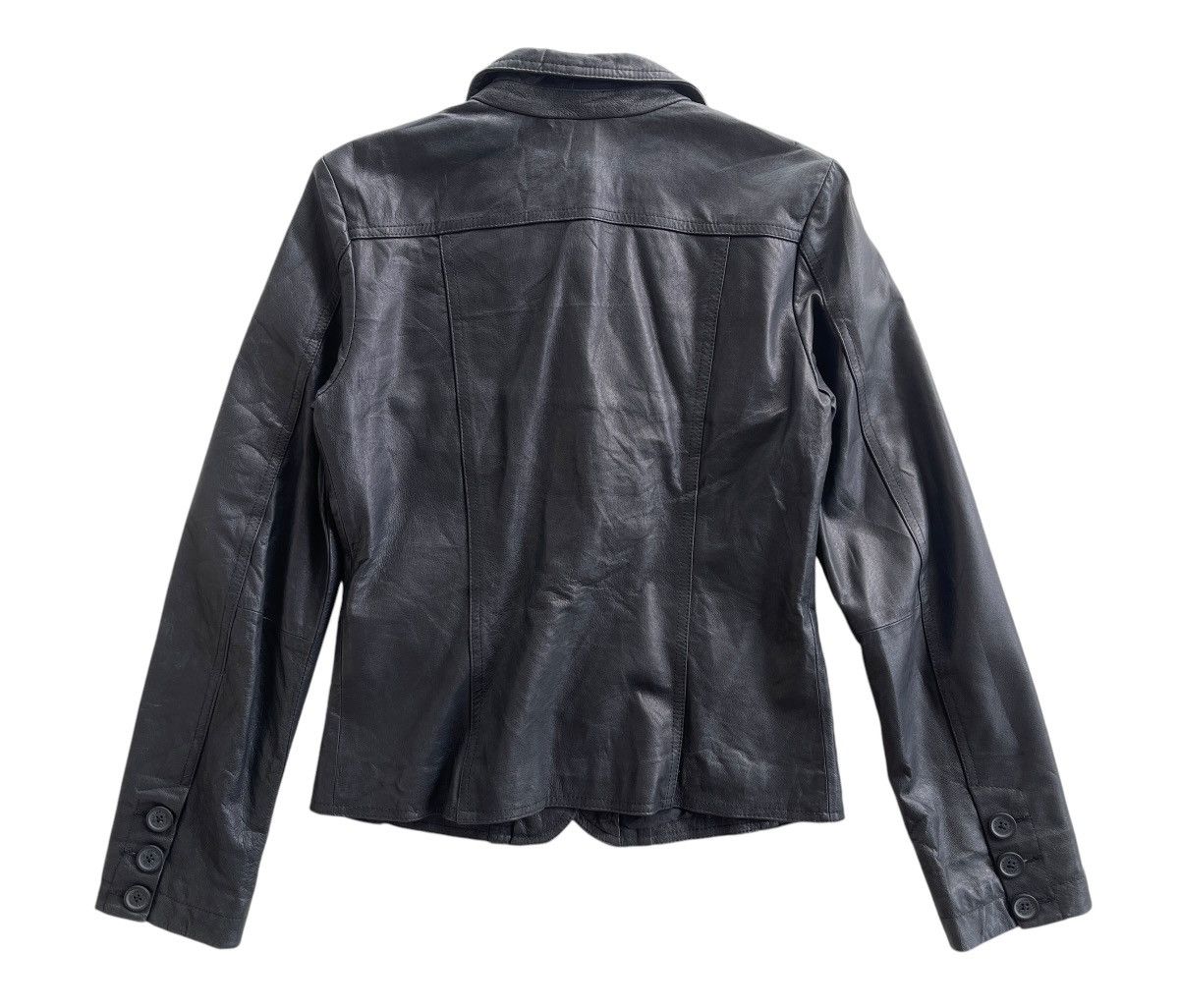 Japanese Brand Vintage Naf Naf Cuir Leather Jacket Size S / US 4 / IT 40 - 3 Thumbnail