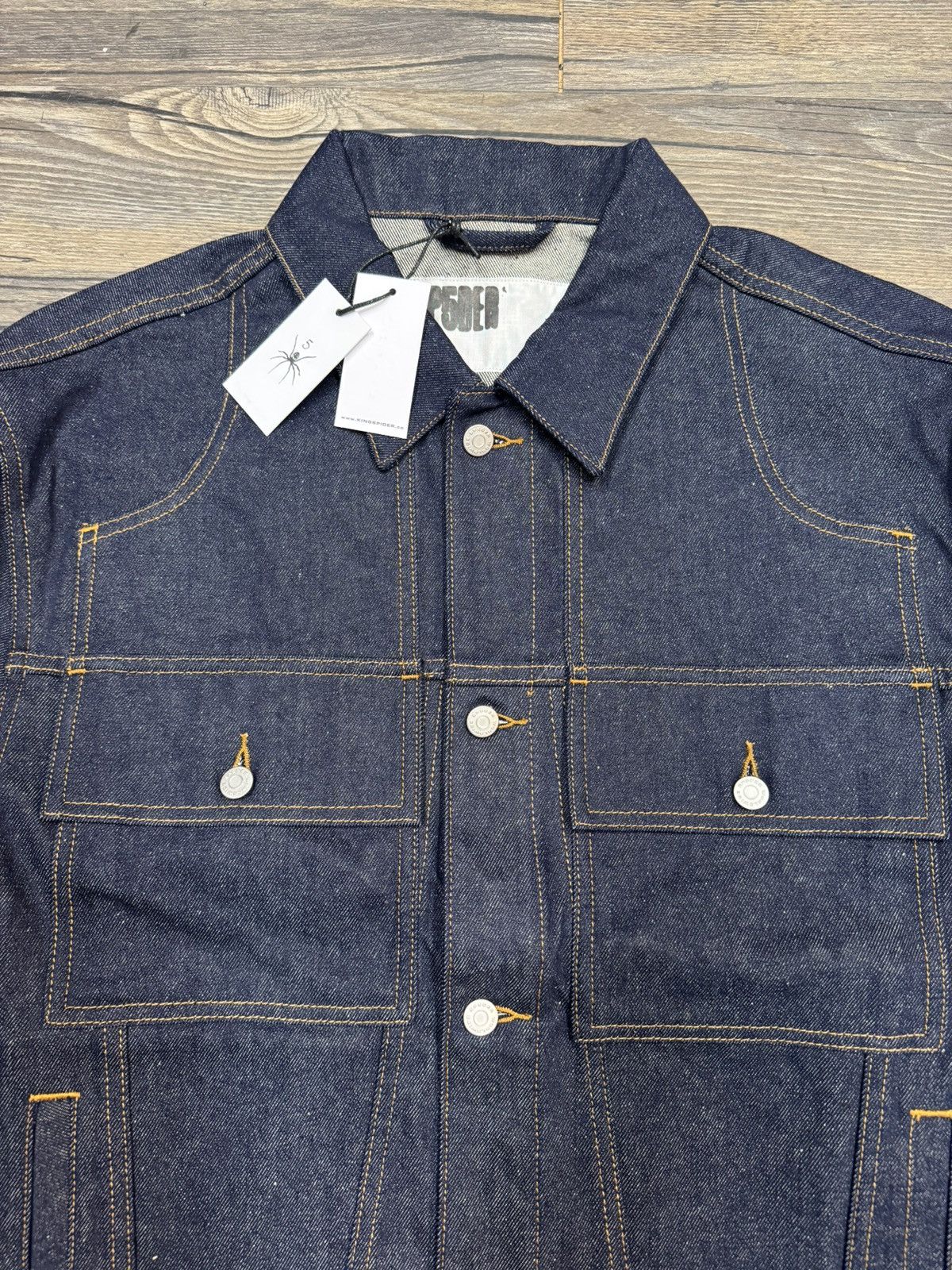 Sp5der SP5DER Denim Trucker Jacket *SAMPLE* Size US XL / EU 56 / 4 - 2 Thumbnail