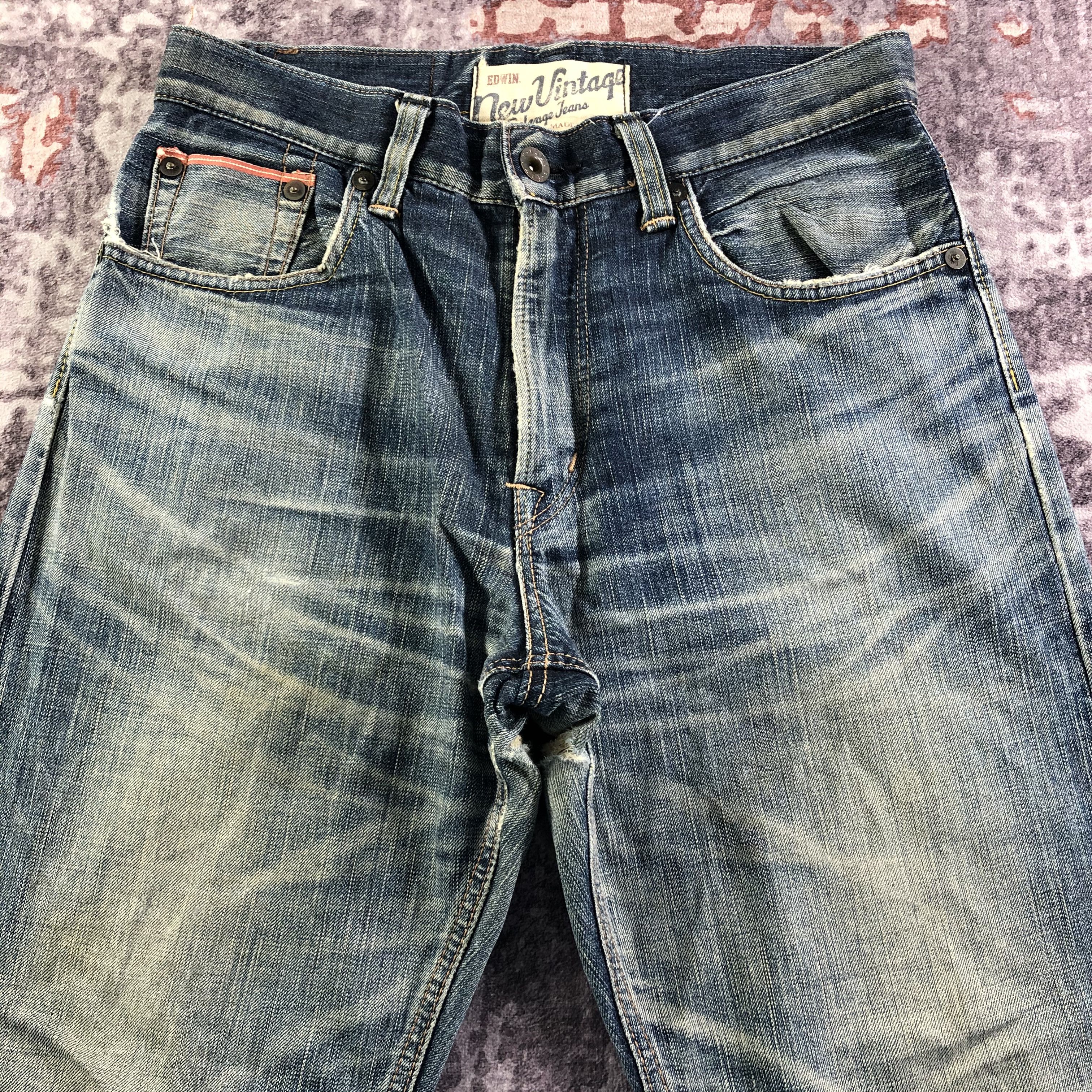 Edwin Vintage Edwin 505 Selvedge Jeans-JM3688 Size US 33 - 3 Thumbnail