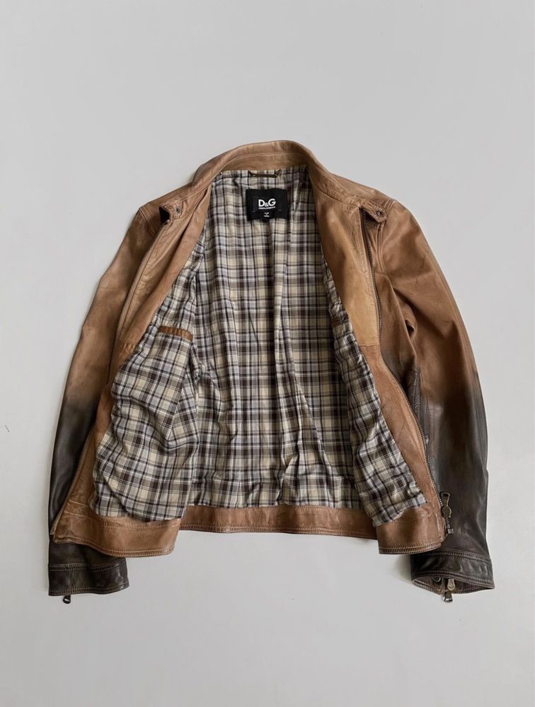 Dolce & Gabbana Dolce Gabbana Gradient Leather Jacket Size US L / EU 52-54 / 3 - 3 Thumbnail