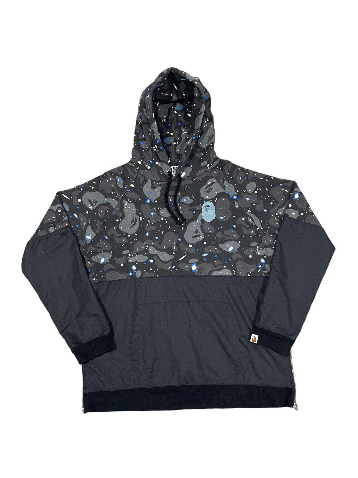 Bape Space Camo Wide Side Zip Pullover Hoodie Size US L / EU 52-54 / 3 - 4 Thumbnail