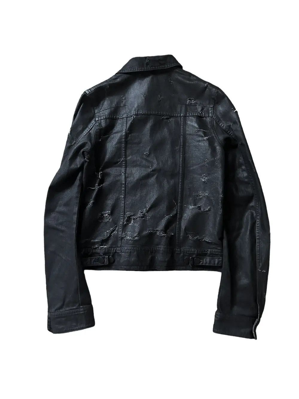 Dior × Hedi Slimane Dior Homme SS04 'Strip' Waxed Coated Destroyed