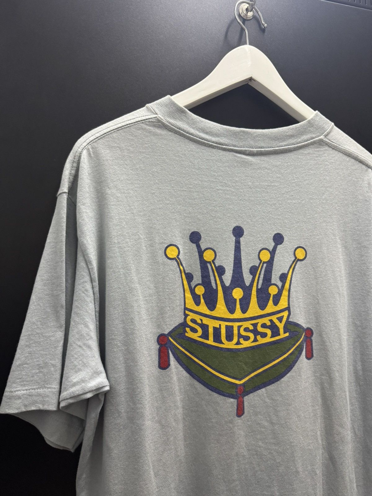Stussy × Vintage Vintage 90s Stussy Crown Rare Logo White Tag Single Stitch Size US L / EU 52-54 / 3 - 8 Thumbnail