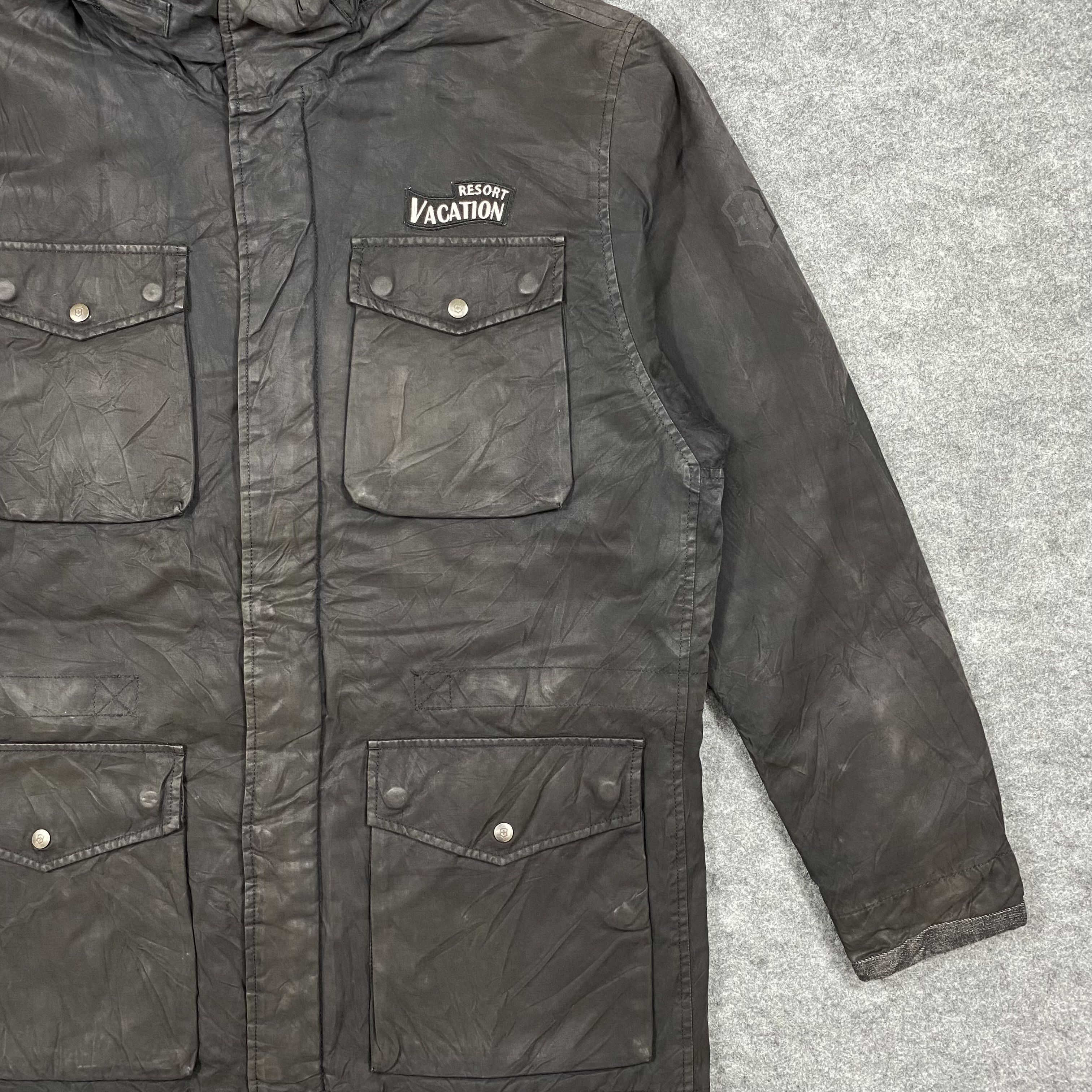 Victorinox Victorinox Swiss Army M-65 Waxed Cotton Military Jacket-J667 Size US L / EU 52-54 / 3 - 5 Thumbnail