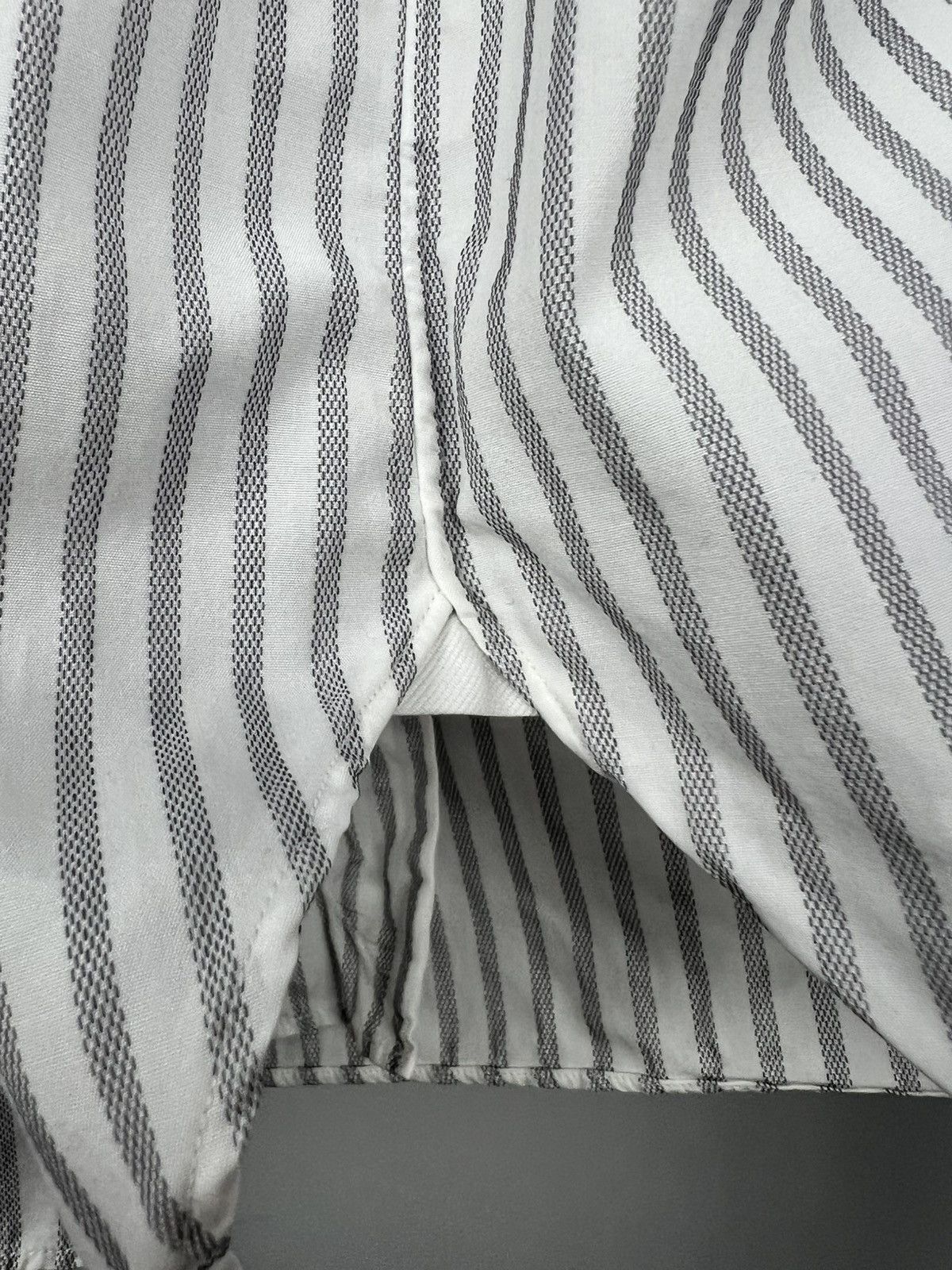 Designer × Ermenegildo Zegna Ermenegildo Zegna Button Up Striped Shirt Long Sleeve Kiton Size US L / EU 52-54 / 3 - 3 Thumbnail