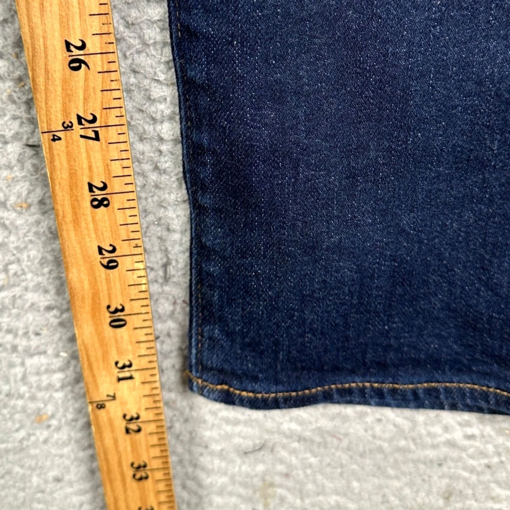 J.Crew J.Crew Jeans 31X32 Slim Fit 484 Dark Wash Denim Stretch 5-Pocket Mens Tapered Leg Blue Indigogo Size US 31 - 6 Thumbnail