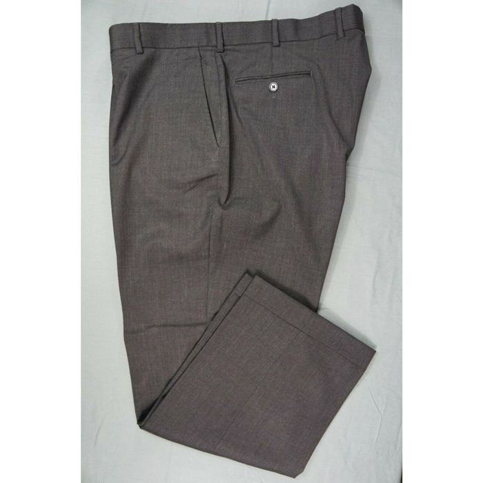 Brooks Brothers Madison Fit Plain Front Cotton Dress Trousers