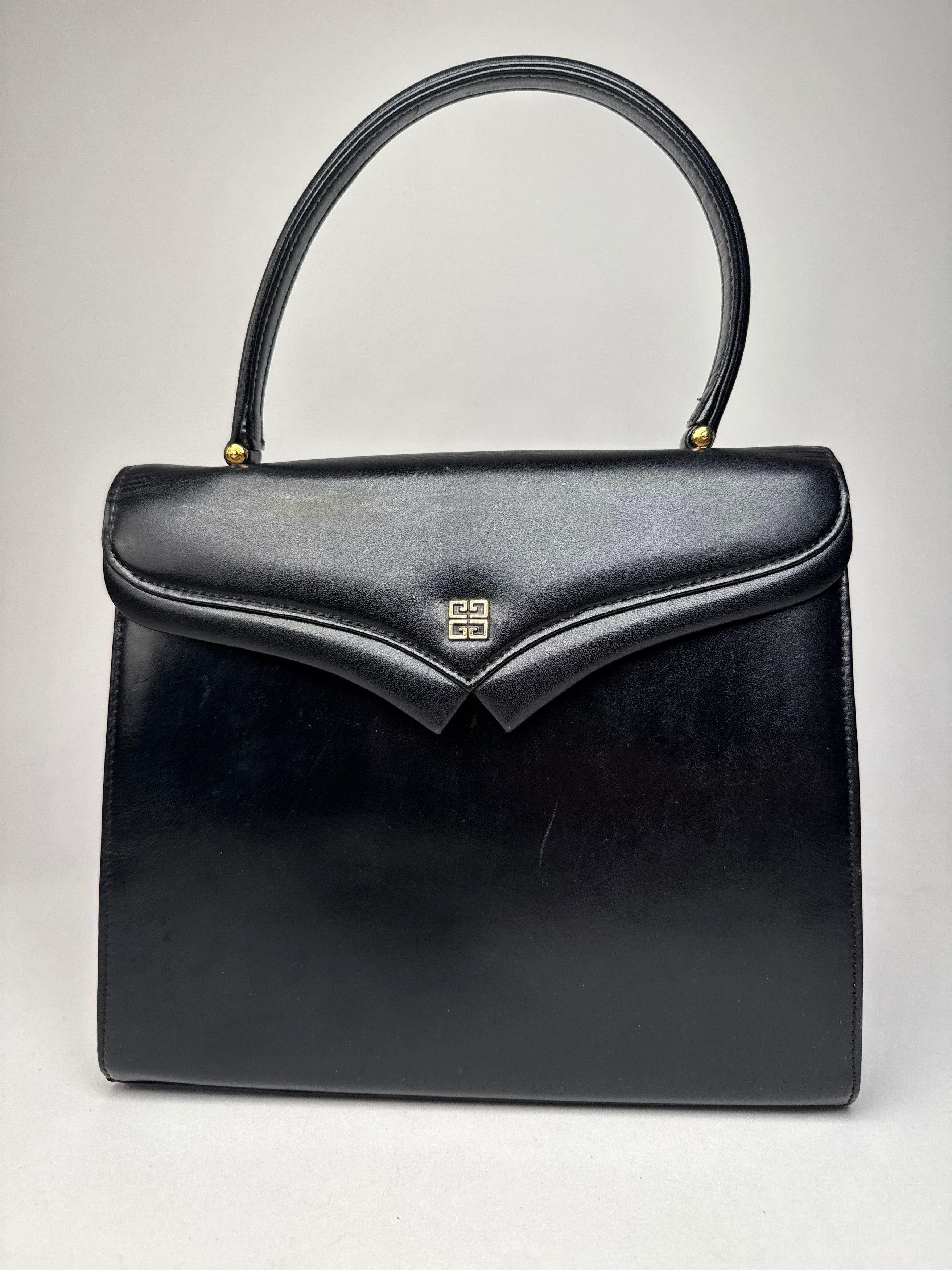 Givenchy Vintage Leather Handbag Black Size ONE SIZE - 1 Thumbnail