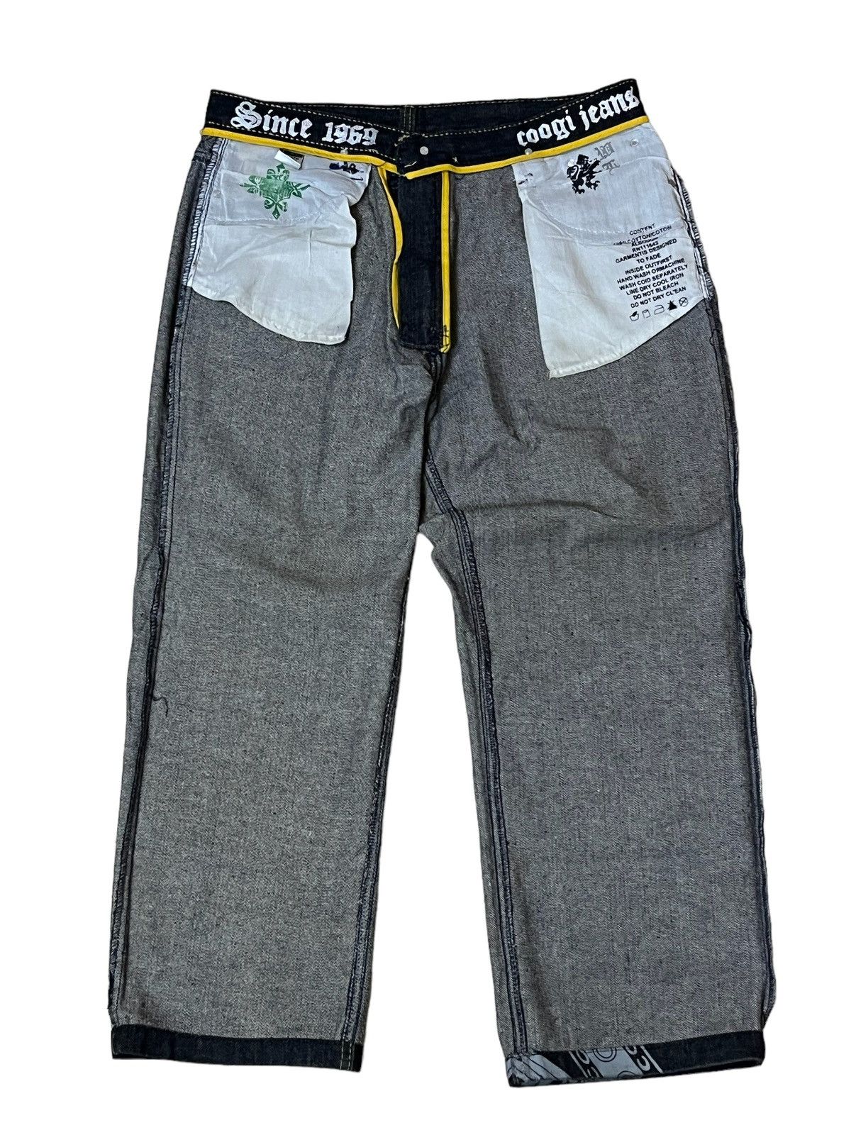 Coogi SICK🔥COOGI AUSTRALIA PRINTED/EMBROIDERY BAGGY JEANS Size US 34 / EU 50 - 3 Thumbnail