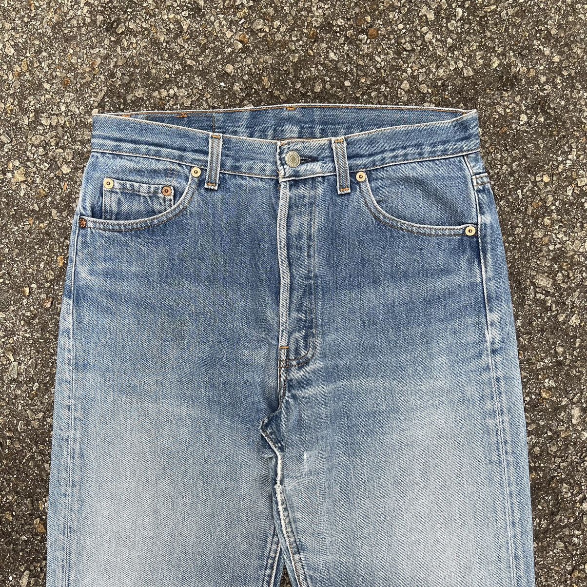 Levi's Vintage Levis 501 Denim Non Selvedge Jeans Button 555 Size US 29 - 4 Thumbnail