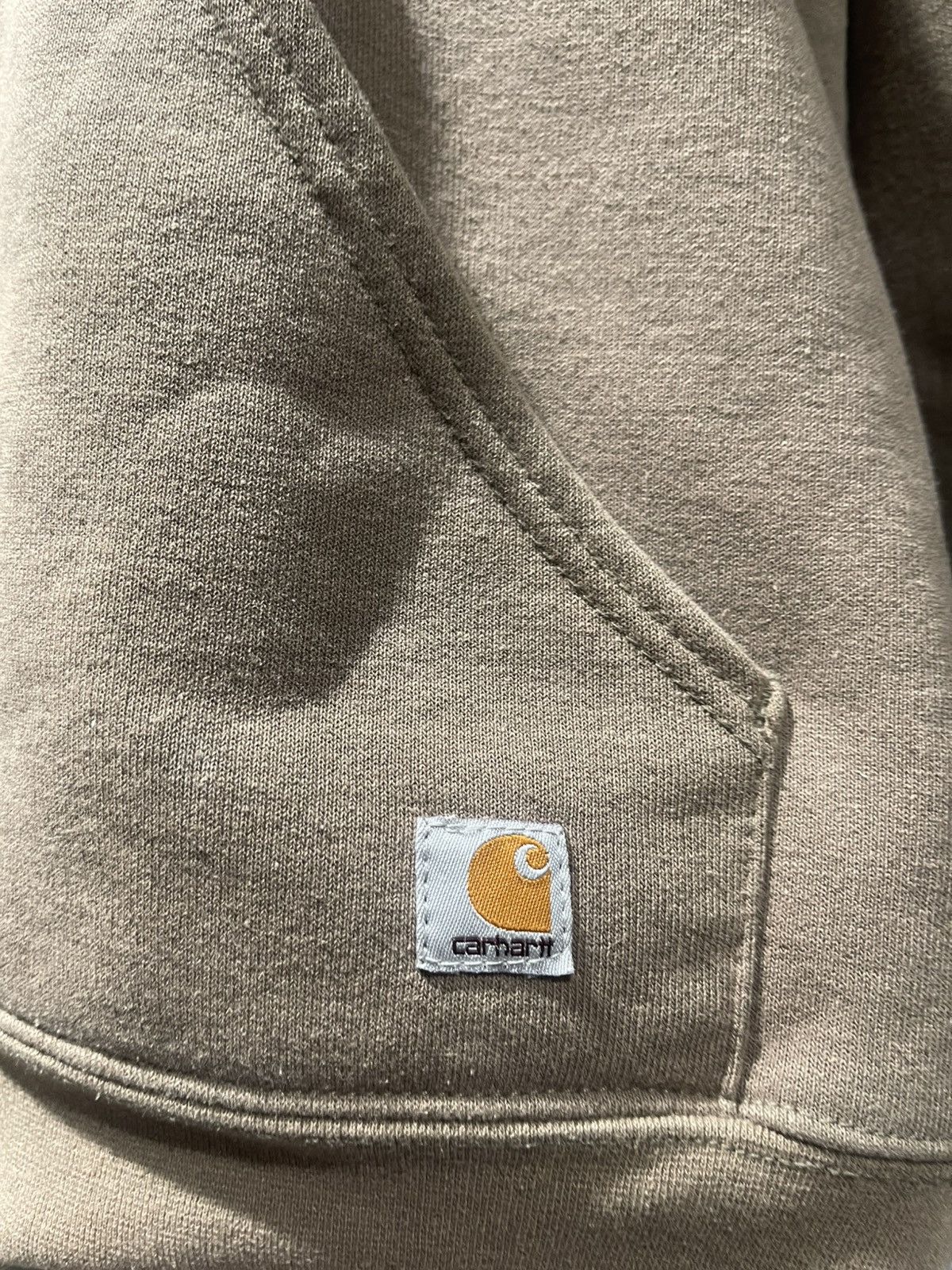 Carhartt Carhartt Womens Size Large Khaki Brown Full Zip Hoodie Size L / US 10 / IT 46 - 3 Thumbnail