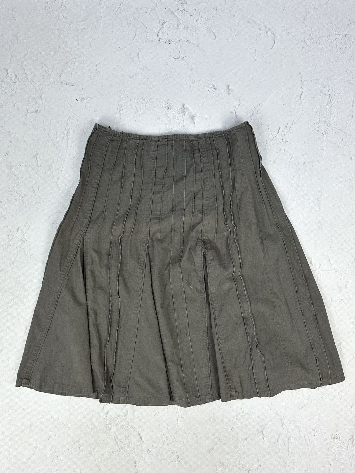 Vintage Flared Midi Skirt