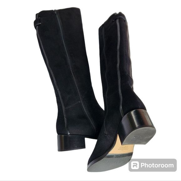 Other Le Pepe knee high women's sued black boots size 39.5 US Size US 8.5 / IT 38.5 - 2 Thumbnail