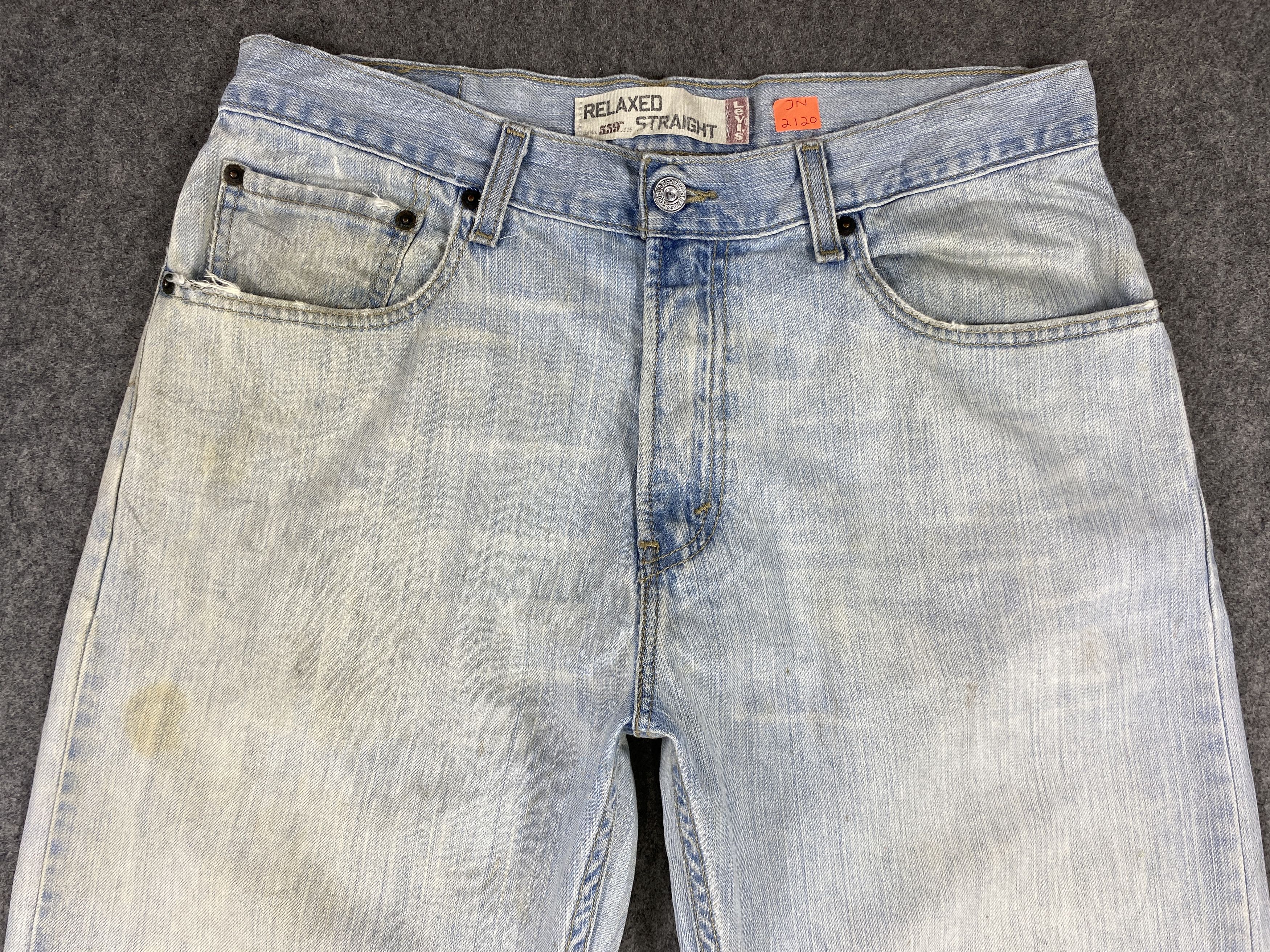 Japanese Brand Light Blue Wash Vintage Levi's 559 32x31.5 Denim -JN2120 Size US 32 / EU 48 - 3 Thumbnail