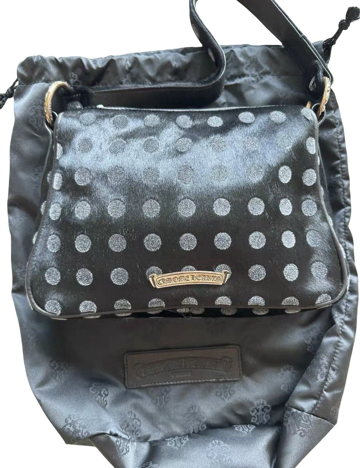 Chrome Hearts Pony hair polka dot nugget bag Size ONE SIZE - 2 Thumbnail