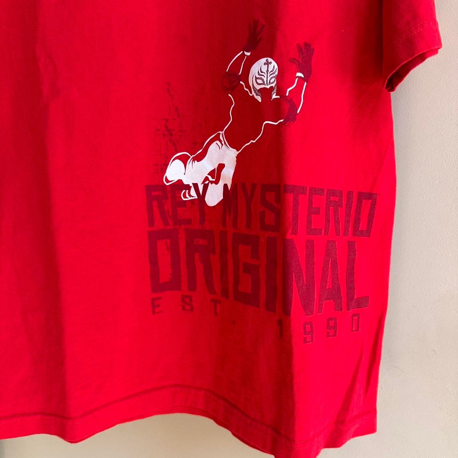 Vintage × WWE × WWF Vintage 2005 Rey Mysterio WWE Shirt Size US XL / EU 56 / 4 - 3 Thumbnail