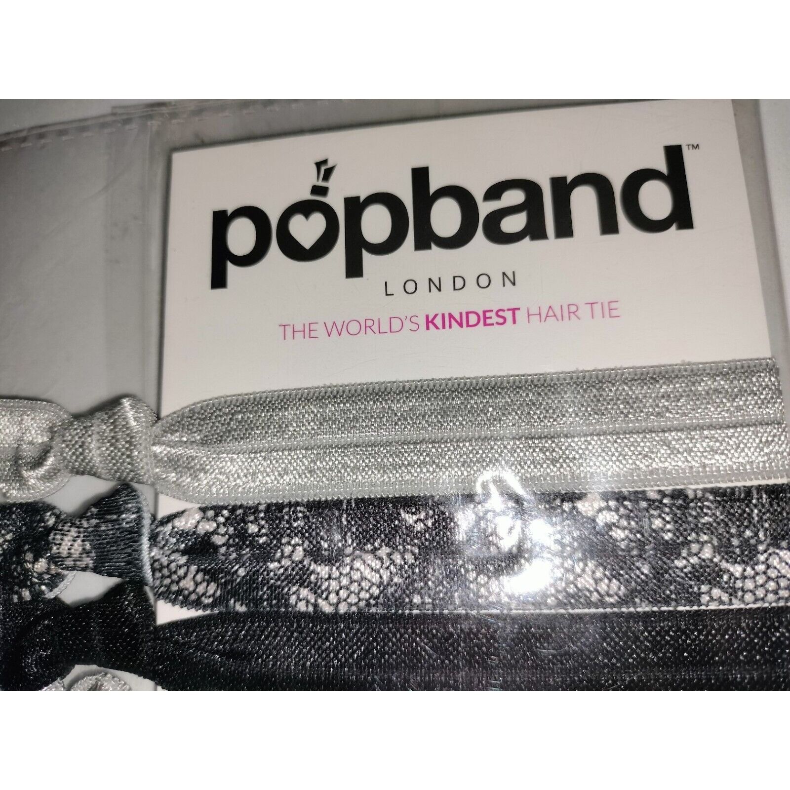 Other Popband Silver Gray Lace Shiny Glitter Hair Accessories Band Size ONE SIZE - 2 Thumbnail