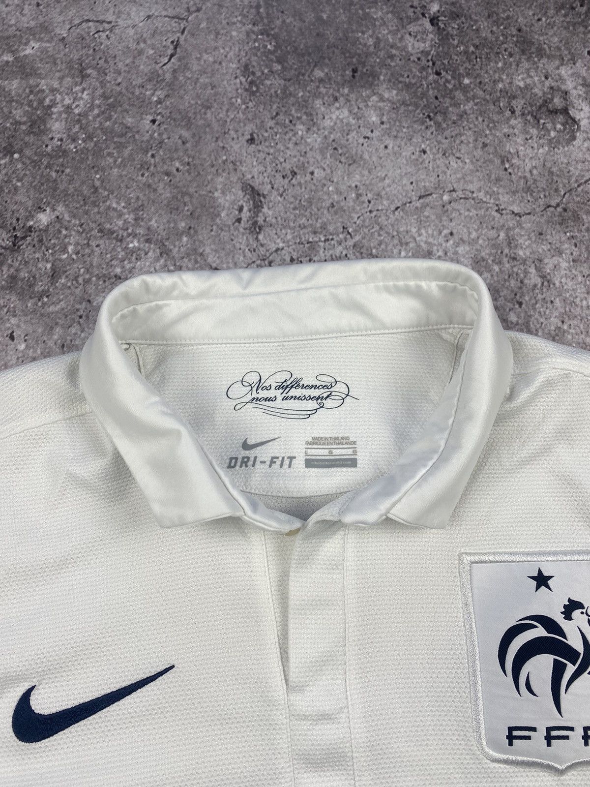 Nike France UEFA Euro 2012 away soccer football jersey Nike FFF Size US L / EU 52-54 / 3 - 4 Thumbnail