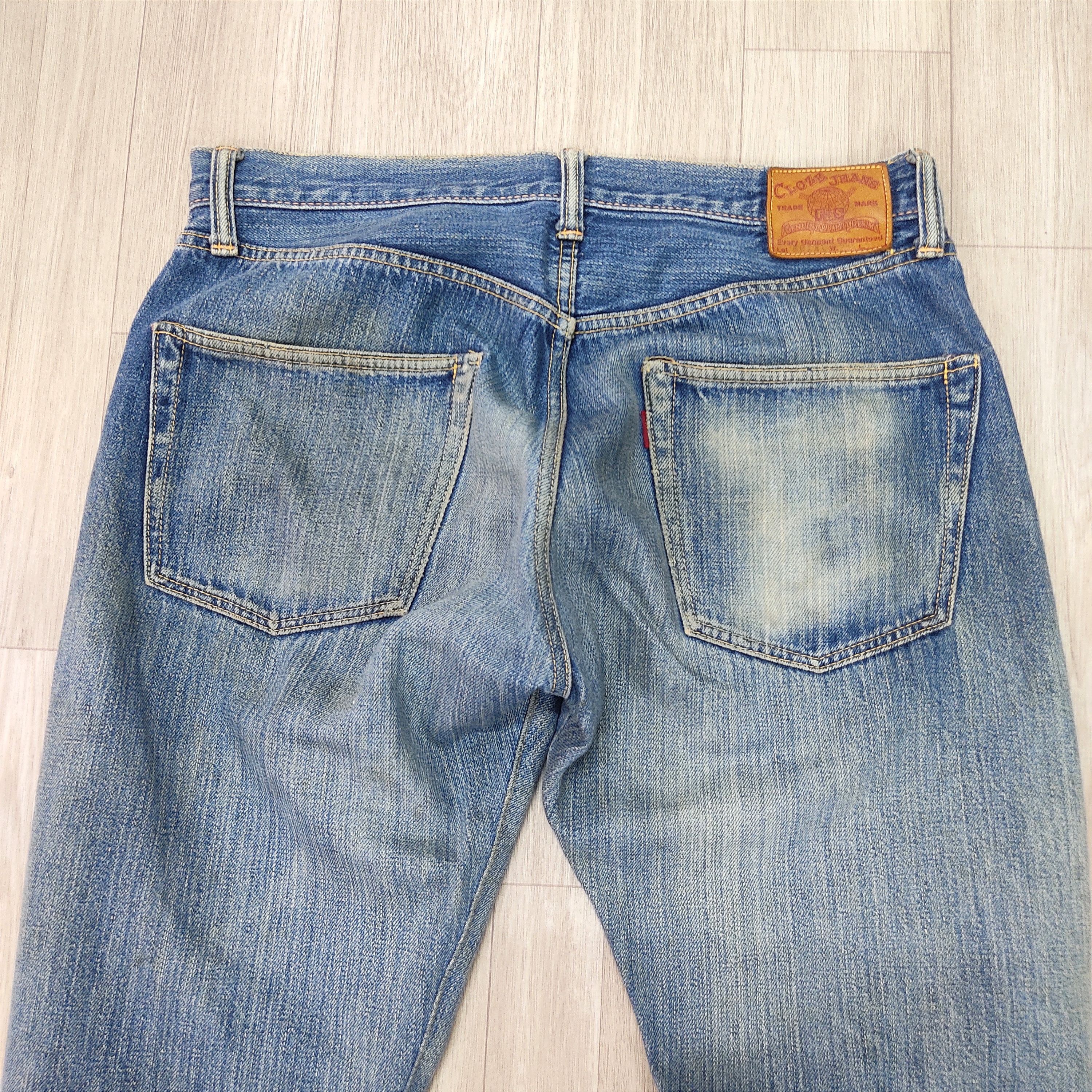 Japanese Brand Vintage Cloze Jeans Distressed Selvedge Denim Pants Size US 32 / EU 48 - 10 Thumbnail