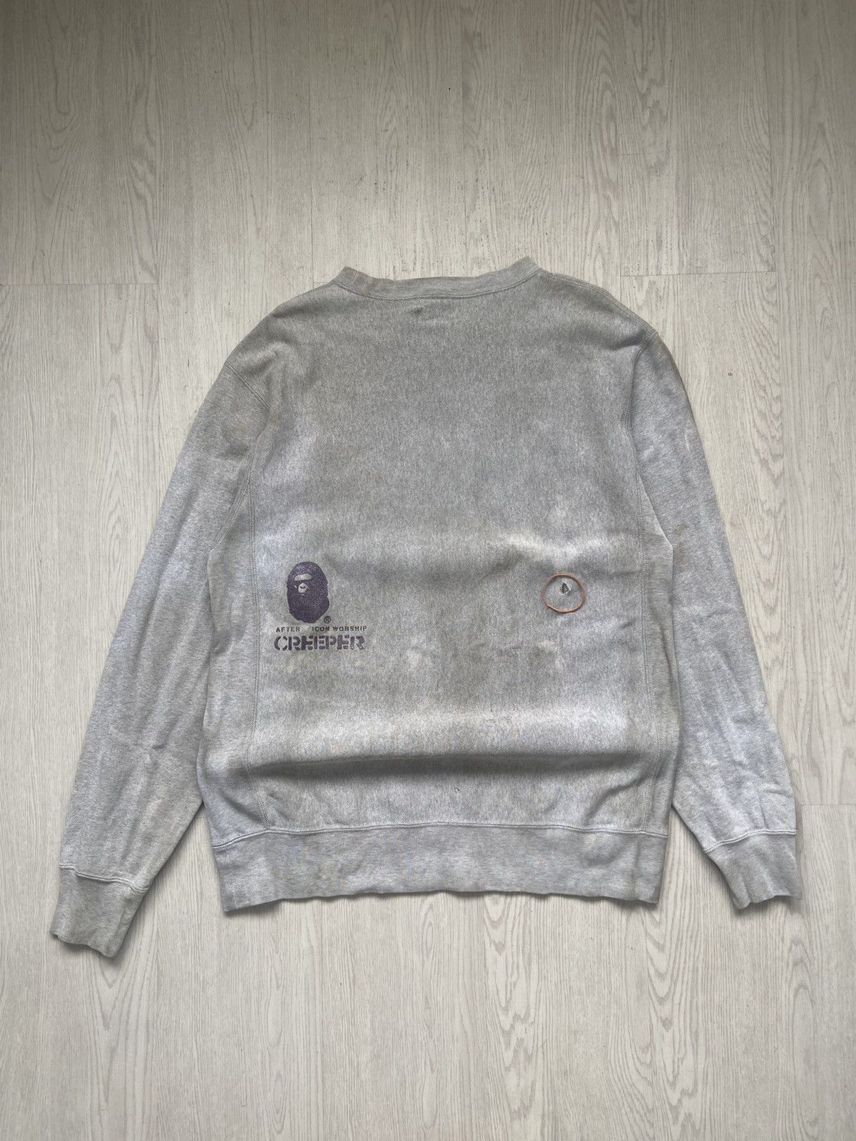 Bape Rare 🔥Vintage 2000’s Bape ‘After Icon Workship’ Sweatshirt Size US M / EU 48-50 / 2 - 7 Thumbnail