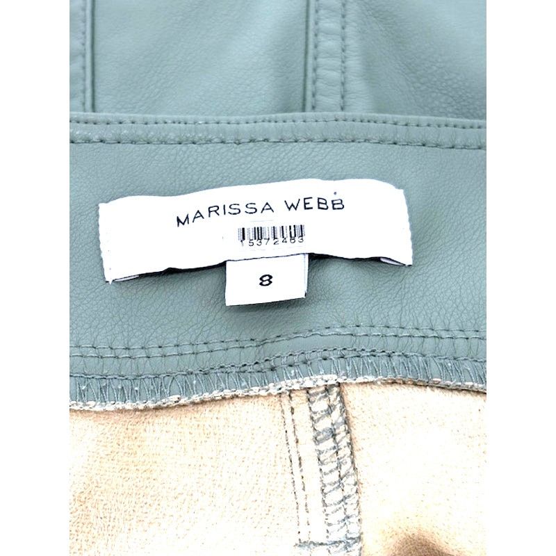 Marissa Webb Marissa Webb Faux Leather Shorts in Green Size 30" / US 8 / IT 44 - 6 Thumbnail